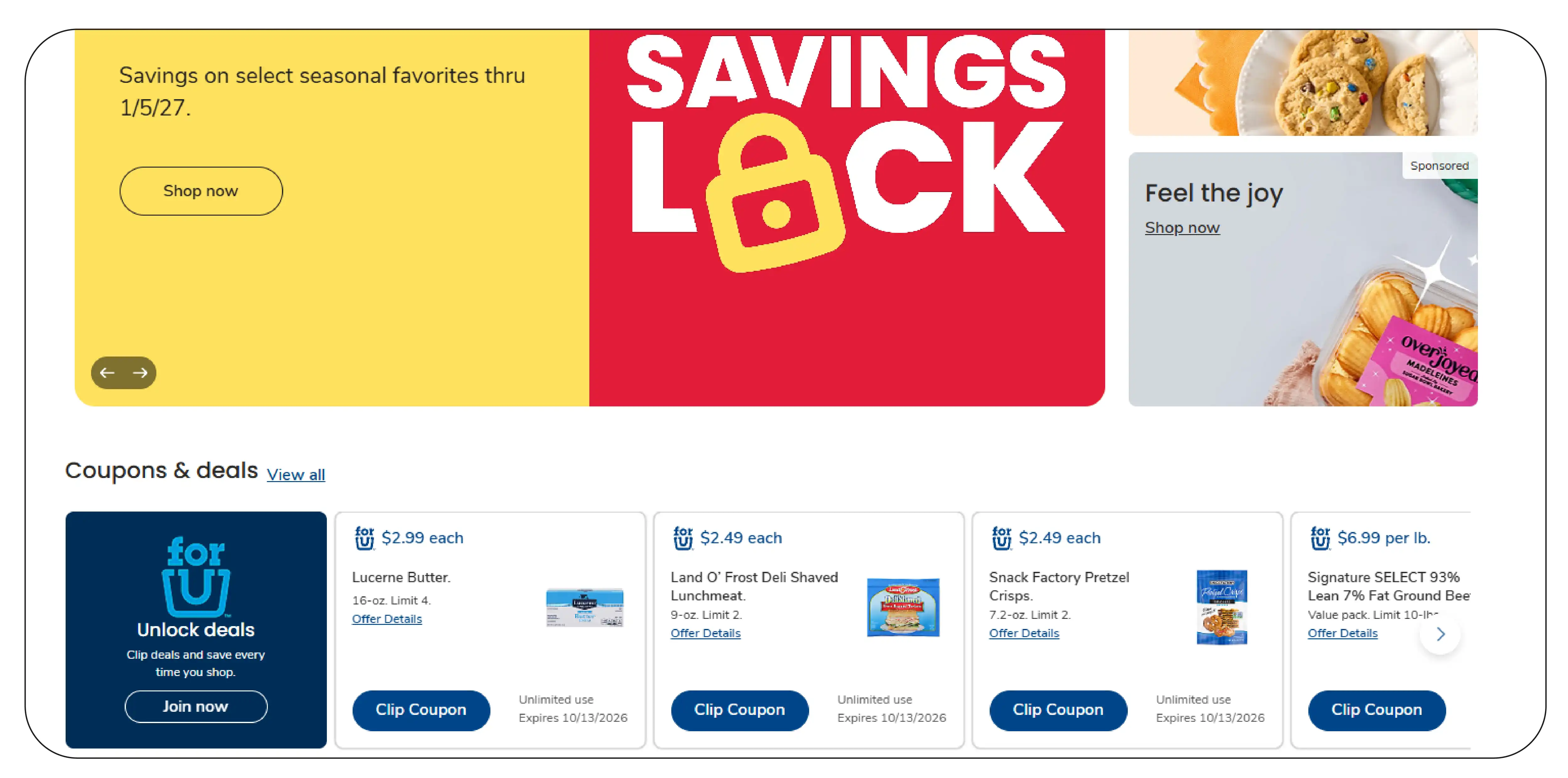 Member prices and digital coupons